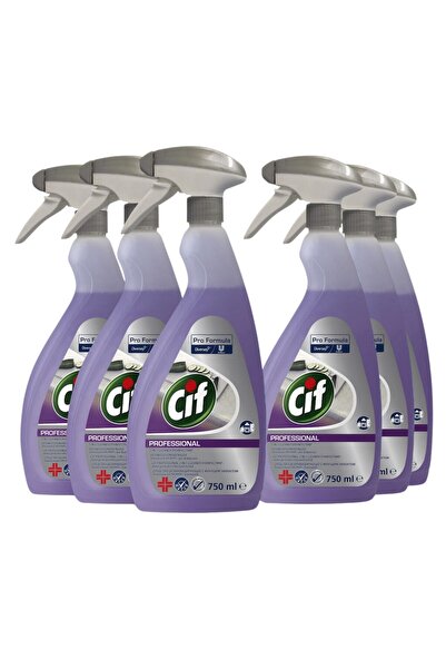 Flippy Pachet CIF Professional 2-in-1 Detergent Dezinfectant Lichid, 6×0,75 L