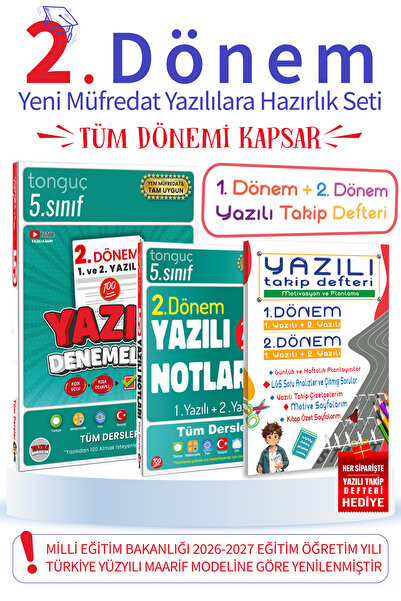 Tonguç Yayınları 5. Sınıf 2. Dönem Tüm Dersler Yazılı Denemeleri & Notları | ...