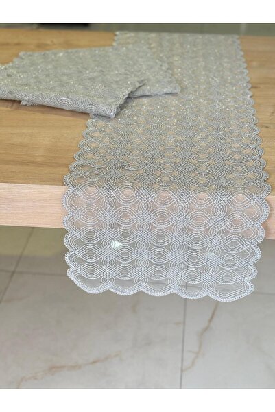 Ceki Home Runner pentru masă, cu detaliu din dantelă franțuzească, un singur ...