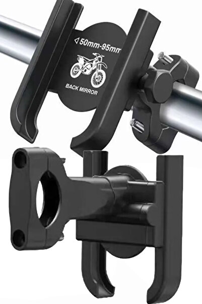 TechnoStation 360 Derece Döndürülebilir Alüminyum Motosiklet Telefon Tutucu, ...