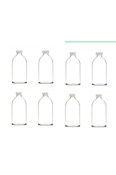 wellLine 3 Adet Cam Kavanoz Oda Kokusu Şişesi Küçük Vazo Kapaklı 100 ml Cam S...
