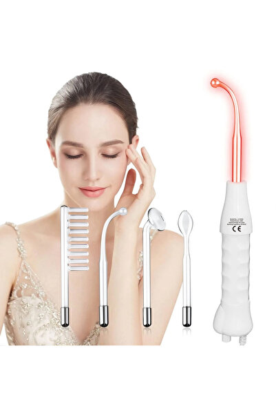 YUES Yüksek Frekans Cilt Bakım Cihazı 4 Başlık Akne Karşıtı Yüz ve Saç Derisi...