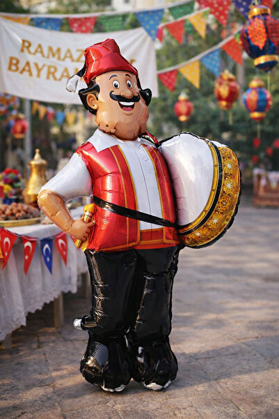 Empressco Ramazan Davulcusu Folyo Balon 120 cm | Ramazan Bayramı Süsleme Deko...