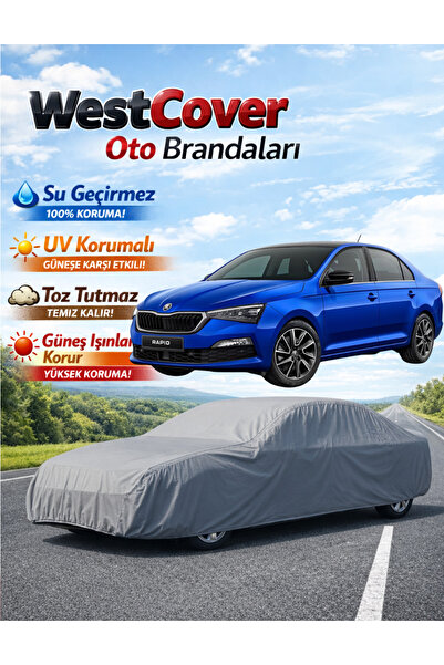 WestCover غطاء سيارة متوافق مع سكودا رابيد، خيمة مقاومة للماء، غطاء سيارة