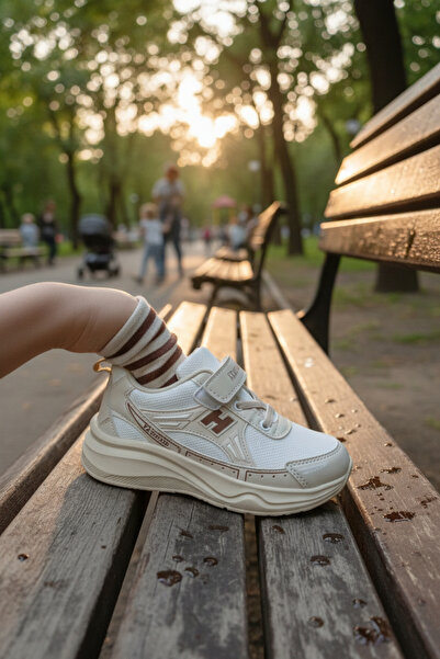 enoch Enoch Air Channel Mesh Textured and Heel Supported Children's Shoes