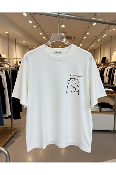 playwear Tricou cu imprimeu I dont Design, croială lejeră