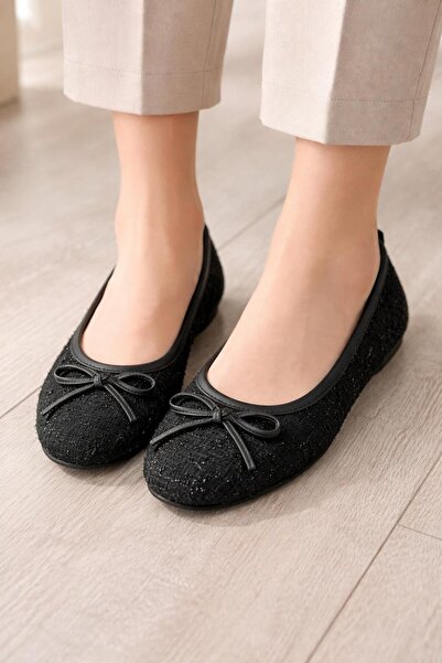 modastilin Υφασμάτινα παπούτσια Tweed Mary Jane Ballet με κομψή πόρπη, ορθοπε...