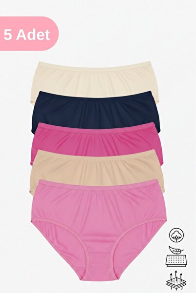 ECNT Women's High Waist 5-Piece Modal Fabric Combed Cotton Bato Panties – Sof...