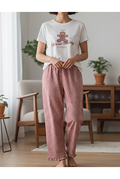 Evendi Pajamas, White/Red