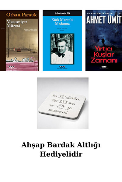 Yapı Kredi Yayınları Masumiyet Müzesi-Kürk Mantolu Madonna-Yırtıcı Kuşlar Zamanı