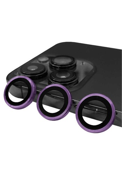 kilifone iPhone 14 Pro Compatible Camera Lens Protector Cl-07 - Deep Purple -...