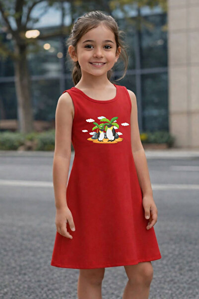 CACTUS COLLECTION ROCHIE DE VARĂ PENTRU FETE CU IMPRIMEU PINGUIN