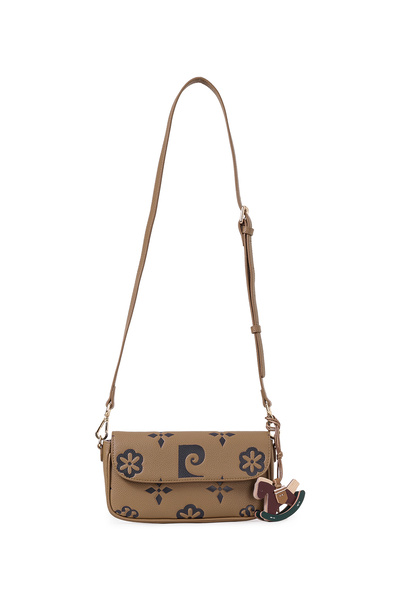 Pierre Cardin Limited Edition Camel Women's Shoulder Bag with Snap Closure an...