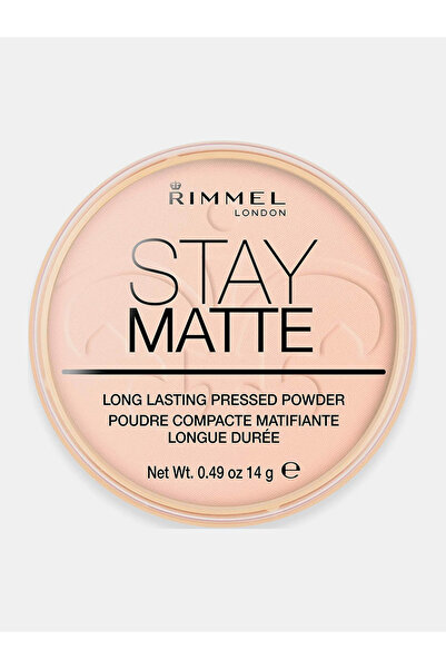 RIMMEL LONDON بودرة مضغوطة طويلة الأمد Stay Matte - 002 Pink Blossom