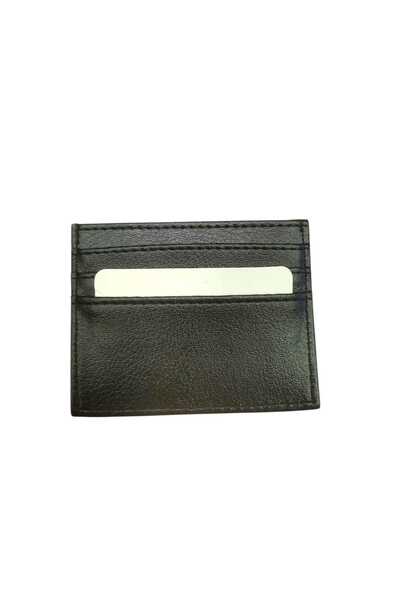 Mia Belt Black Slim Card Holder Horizontal Model with 6 Compartments