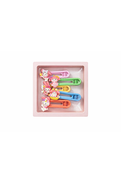 LİNACO My Melody Saç Tokası Seti 5’li Mandal Toka Sanrio Lisanslı Figürlü Kut...