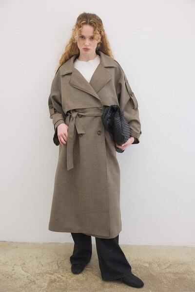 Hooopstore Premium Oversize Mink Trench Coat