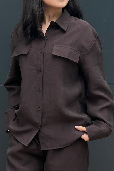 sunfyre Women's Oversize Buttoned Pocket Detailed Low Waist Elastic Waist Shi...