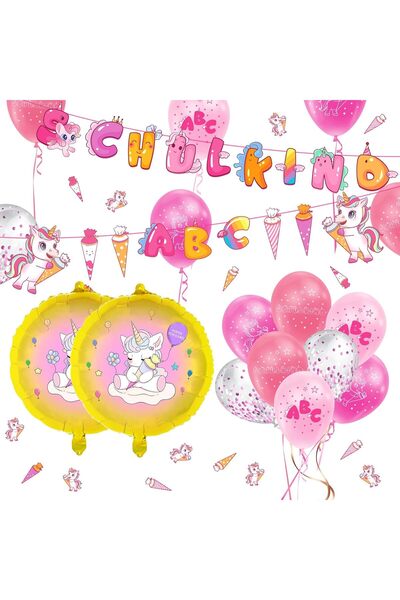 Other Set Decoratiuni Baloane Unicorn - Ghirlanda Roz, Material Netoxic - 30 ...