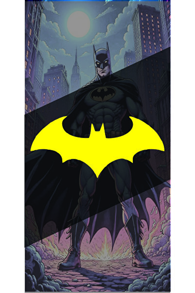 sticker Batman Yarasa 13x6Cm Jdm Araba-motor-laptop Cam Etiket Hologram Seçen...