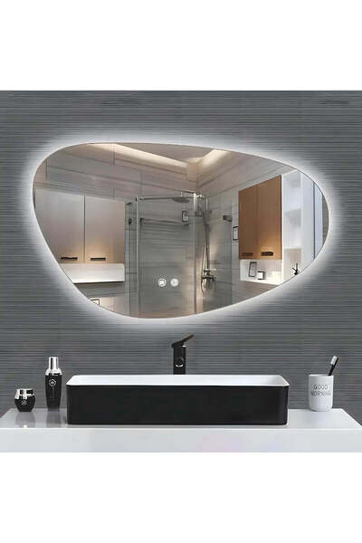 Diplon Oglindă de baie Veronika cu LED-uri, 90×53,1 cm, funcție anti-aburire