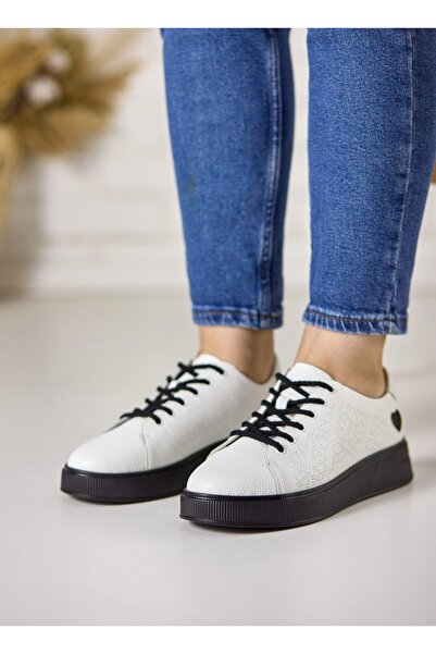 Tellus Women's Genuine Leather Lace-Up Trendy & Comfort Platform Shoes, FJ303-2