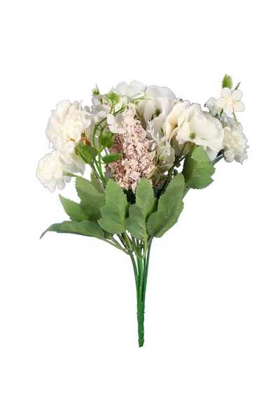 Goliat BUKIET MIESZANY 6 GAŁĄZEK Z HORTENSJĄ KOLOR SZARY