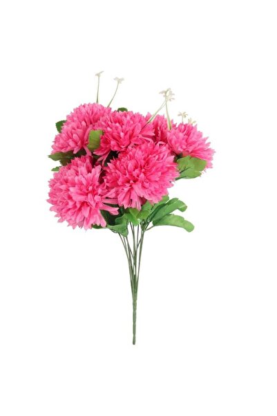 Goliat Bukiet 12 Sztucznych Chryzantem z dodatkami w Kolorze różowym- Idealny...
