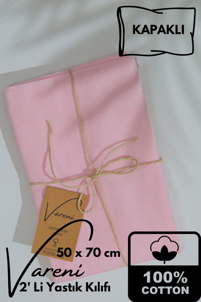 MUEV Bohemian Cotton Pillowcase 2 Pieces 50 X 70 cm Zippered, Covered, Flap P...