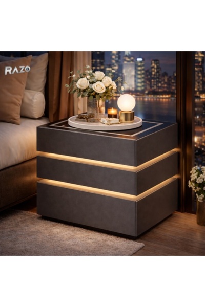 Razo Smart Multifunctional Nightstand with LED