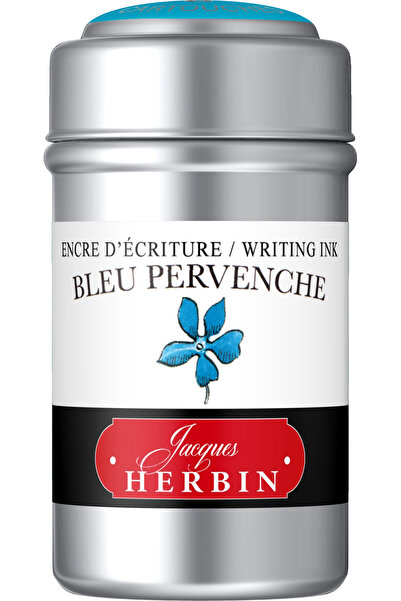 Jacques Herbin Cartușe de cerneală Bleu Pervenche - set de 6