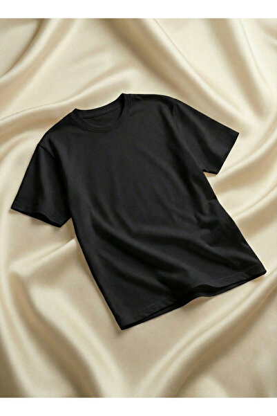 Gambocci Tricou Negru Premium Oversize Basic Esențial