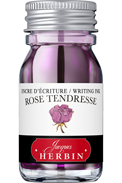 Jacques Herbin Sticlă de cerneală 10ml Rose Tendresse