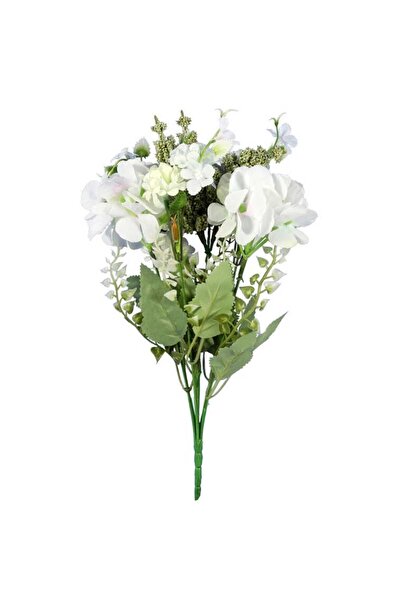 Goliat BUKIET MIESZANY 6 GAŁĄZEK Z HORTENSJĄ KOLOR BIAŁY