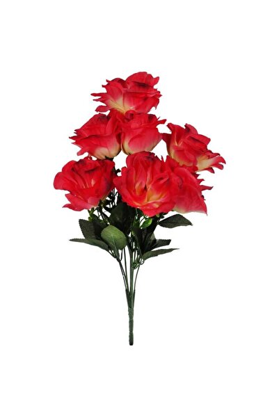 Goliat BUKIET 8 RÓŻ Z BUKSZPANEM KOLOR CZERWONY