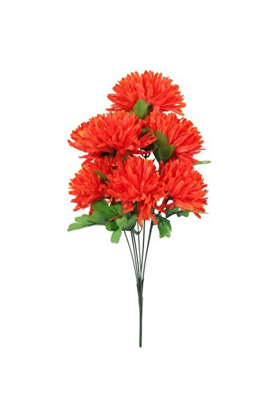 Goliat BUKIET 7 CHRYZANTEM POMARAŃCZOWYCH FI 16 CM