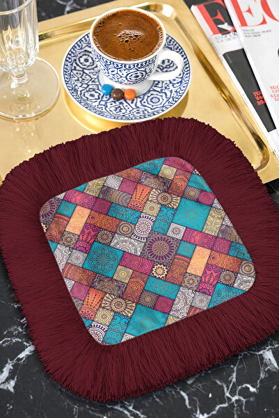 Evimde Bambaşka Șervețel de prezentare cu franjuri, de lux, în stil oriental,...