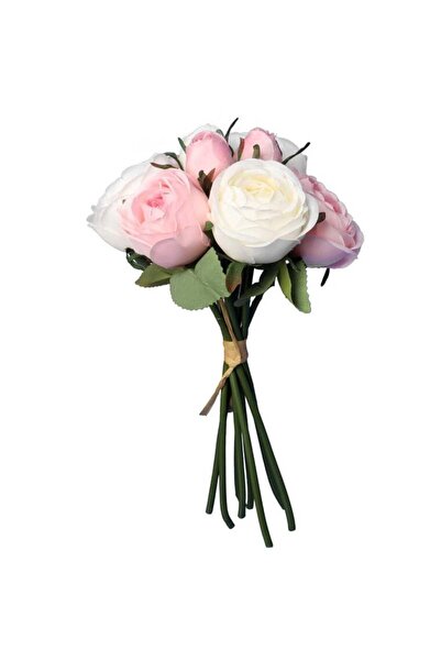 Goliat BUKIET 9 RÓŻ 28CM KOLOR RÓŻOWO BIAŁY