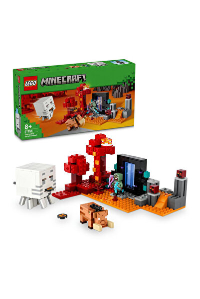 LEGO Minecraft The Nether Portal Ambush Set 21255 - 352pc Adventure Playset f...