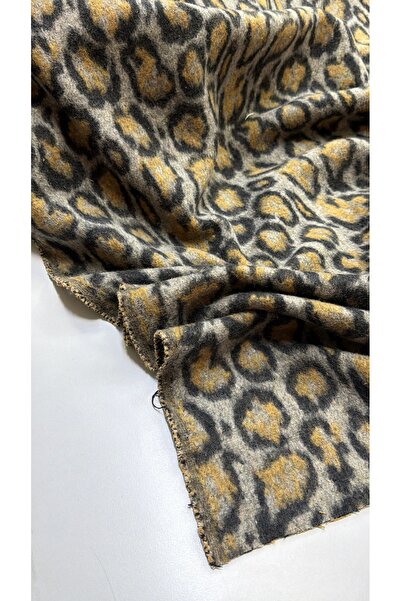 Şanlı Kumaş Yün Karışımlı Leopar Kaşe Kumaş