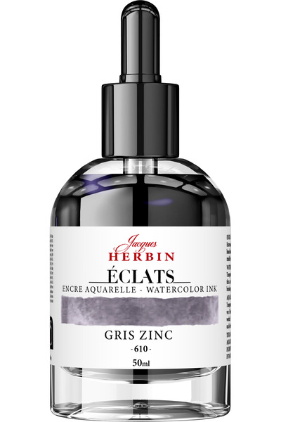 Jacques Herbin Sticlă de cerneală 50ml Gris Zinc