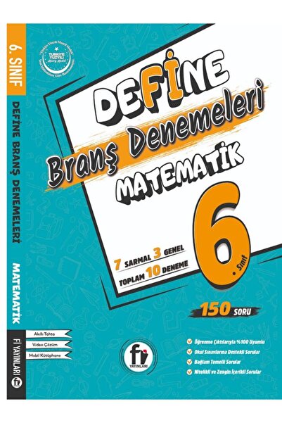 Fi Yayınları 6. Sınıf Define Matematik Branş Denemeleri