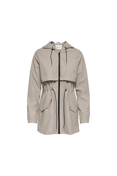 ONLY Onlrace Gray Women's Raincoat & Windbreaker 15161241