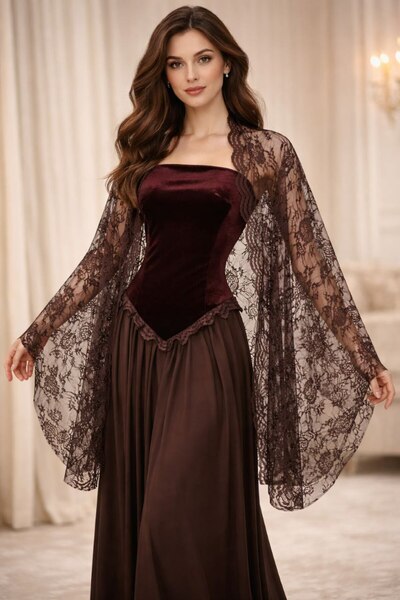 LATEANA Elegant women's dress with sleeves