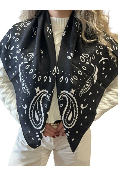 BYYEŞO Detaliu model 90*90 Șal Negru