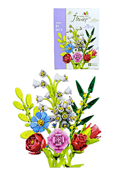 Brother Toys 1 Adet Sürpriz Çiçek Blok Yapım Seti 60-80 Parça