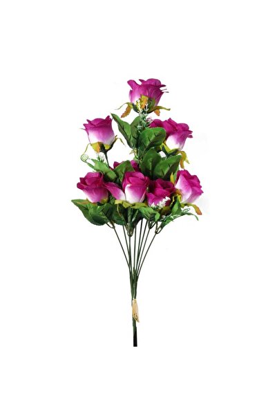 Goliat Elegancki bukiet sztucznych róż fioletowych - 9 sztuk, 48cm