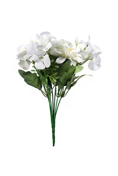 Goliat Biały Bukiet Sztucznych Kwiatów 7 Elementów, 32 cm