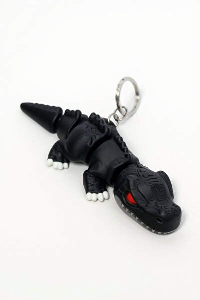 Pazarois سلسلة مفاتيح متحركة على شكل ديناصور تي ريكس