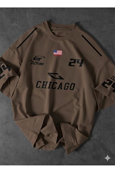 COMANCHERO Unisex Chicago 24 Design Printed Oversized T-Shirt